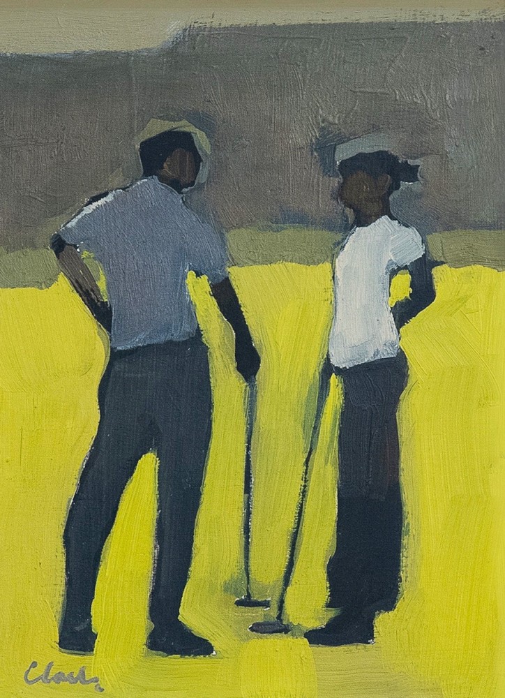 Scottish Artist MICHAEL CLARK - Himalayas Putting Green, St Andrews